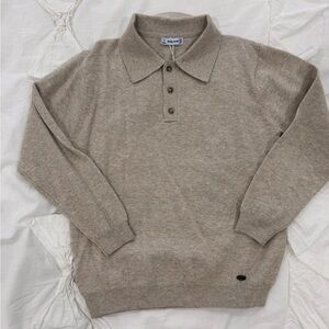 Mayoral Taupe Polo Sweater